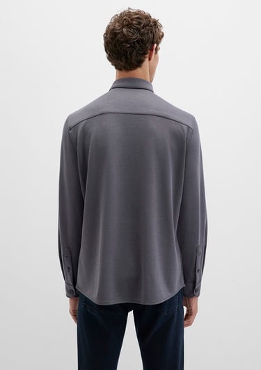  Mavi Gri Gömlek Slim Fit / Dar Kesim 0211908-85309