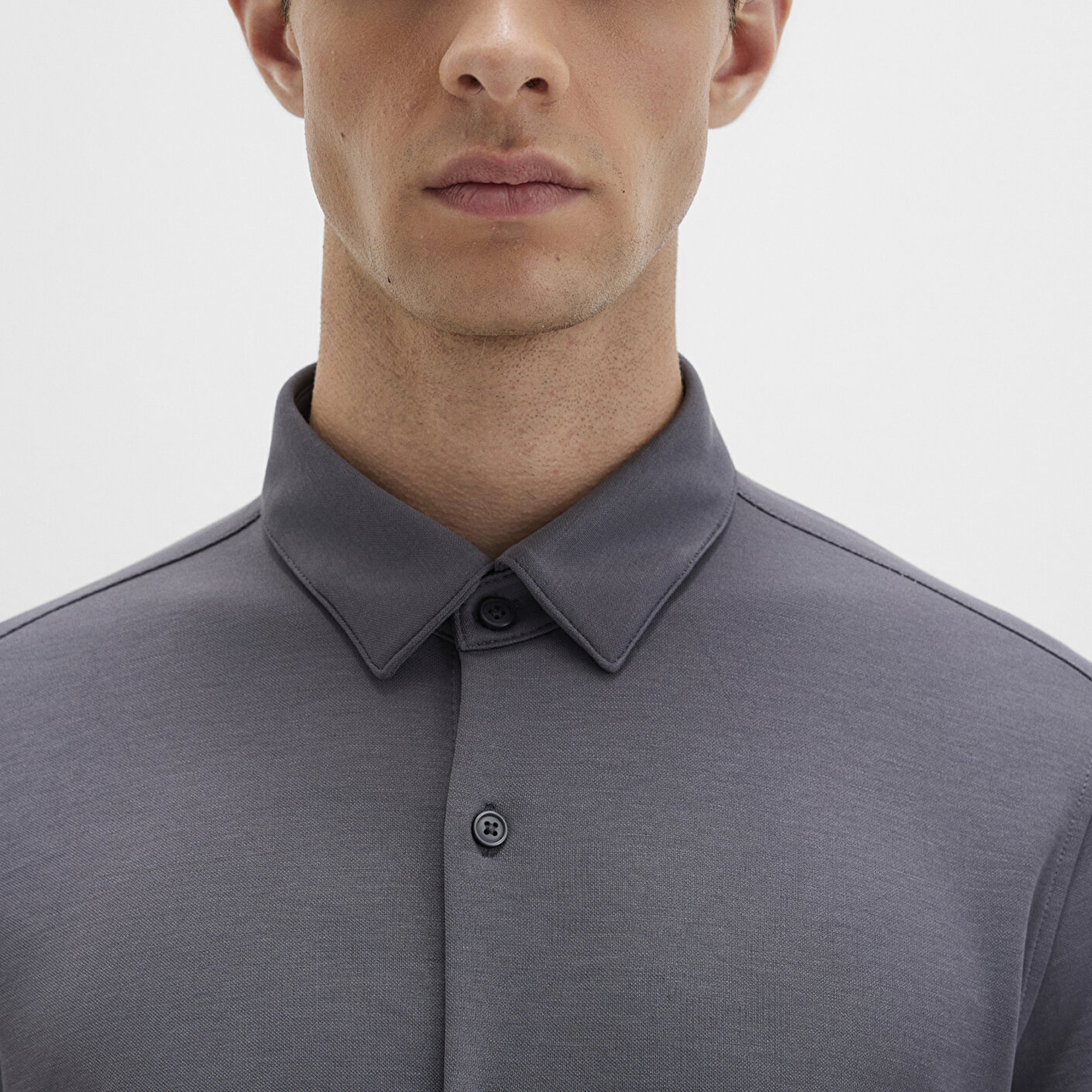 Mavi Gri Gömlek Slim Fit / Dar Kesim 0211908-85309