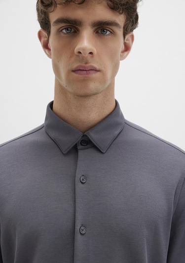  Mavi Gri Gömlek Slim Fit / Dar Kesim 0211908-85309