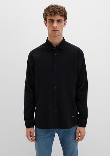  Mavi Siyah Gömlek Regular Fit / Normal Kesim 0211746-900