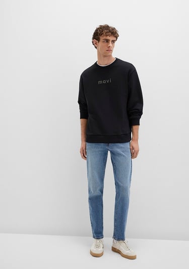  Mavi Mavi Logo Baskılı Siyah Sweatshirt 0S10556-900