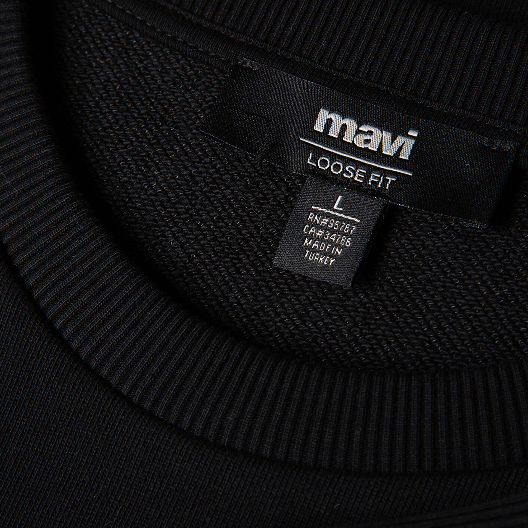 Mavi Mavi Logo Baskılı Siyah Sweatshirt 0S10556-900