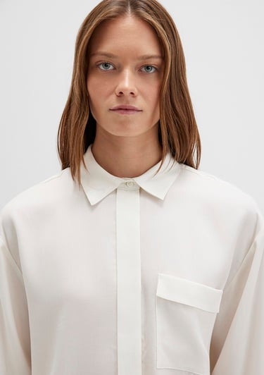  Mavi Ekru Gömlek Oversize / Geniş Kesim 1211354-80194