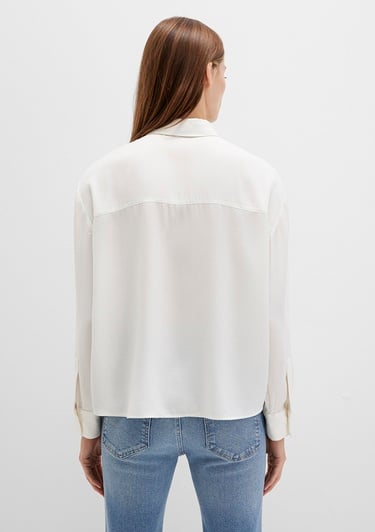  Mavi Ekru Gömlek Oversize / Geniş Kesim 1211354-80194