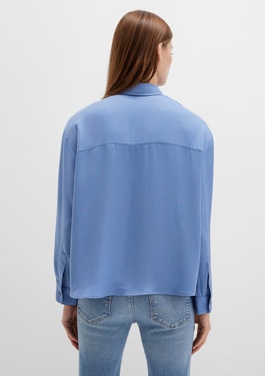  Mavi Mavi Gömlek Oversize / Geniş Kesim 1211354-86802