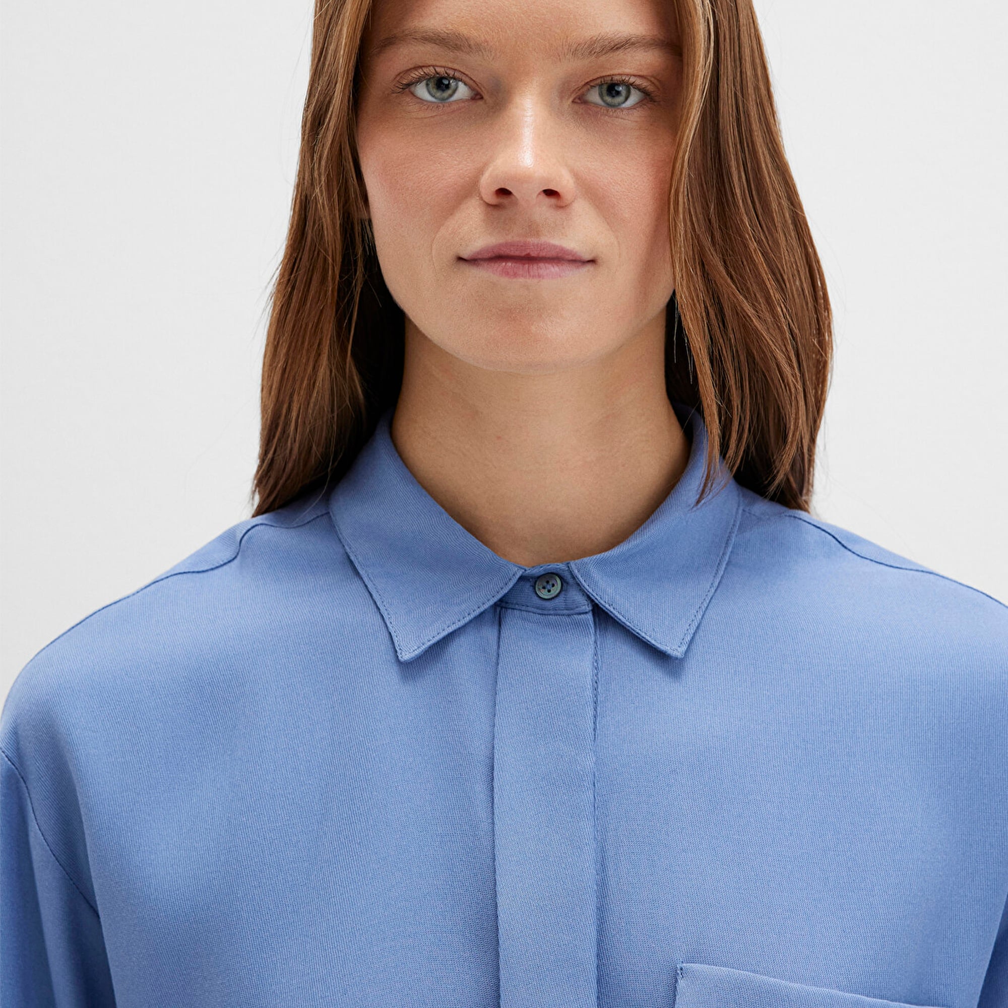 Mavi Mavi Gömlek Oversize / Geniş Kesim 1211354-86802