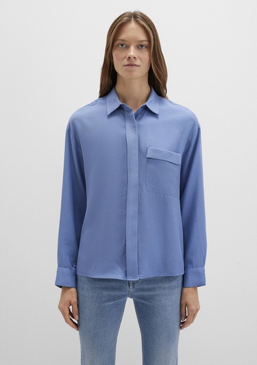  Mavi Mavi Gömlek Oversize / Geniş Kesim 1211354-86802