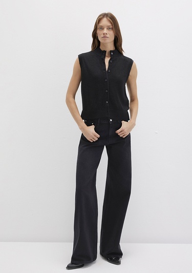  Mavi Yün Karışımlı Siyah Süveter Regular Fit / Normal Kesim 1710791-900