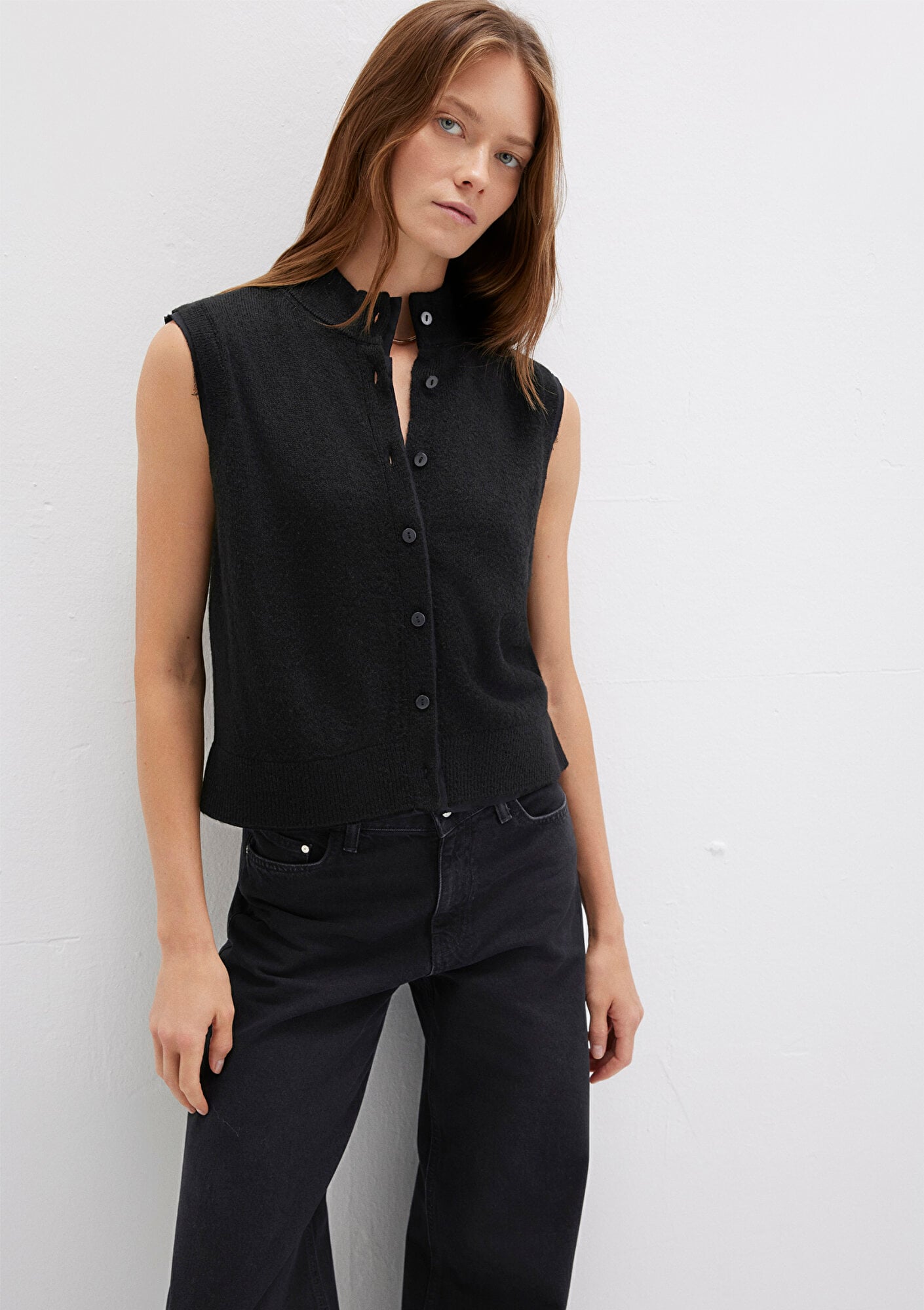  Mavi Yün Karışımlı Siyah Süveter Regular Fit / Normal Kesim 1710791-900