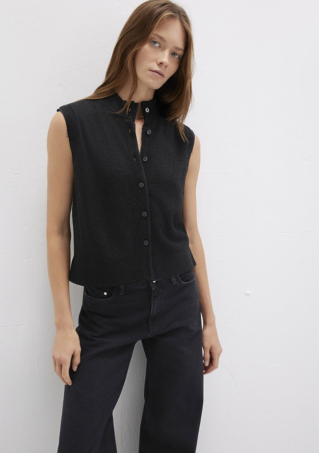  Mavi Yün Karışımlı Siyah Süveter Regular Fit / Normal Kesim 1710791-900