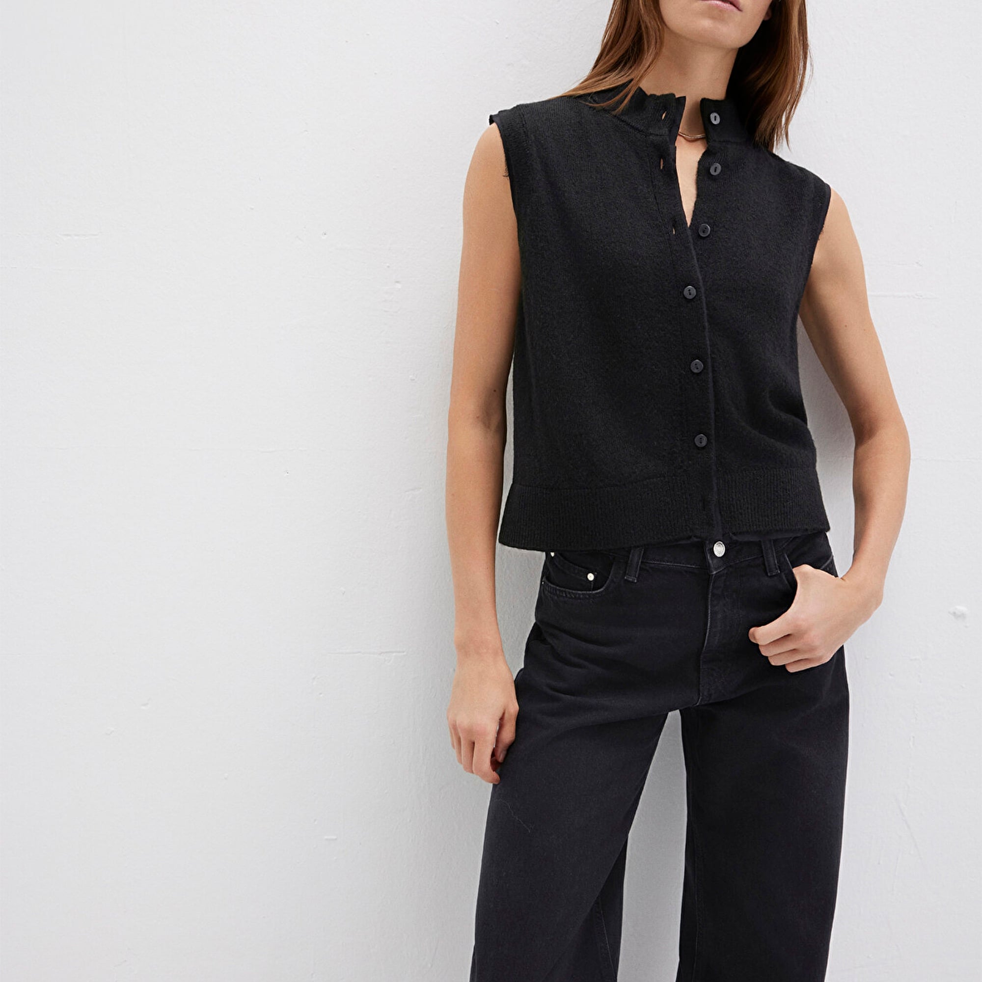 Mavi Yün Karışımlı Siyah Süveter Regular Fit / Normal Kesim 1710791-900