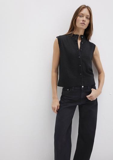  Mavi Yün Karışımlı Siyah Süveter Regular Fit / Normal Kesim 1710791-900