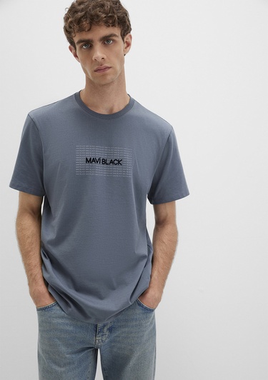  Mavi Lacivert Tişört Regular Fit / Normal Kesim 0613042-80776