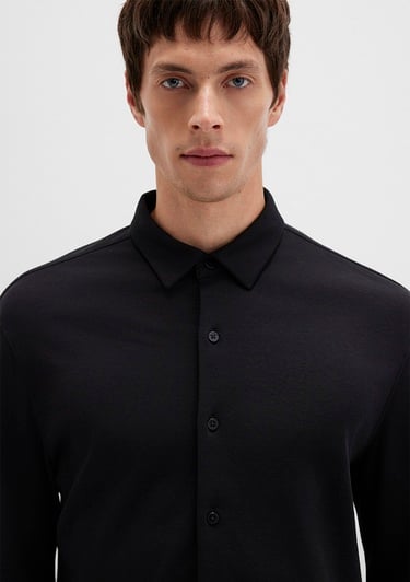  Mavi Siyah Gömlek Slim Fit / Dar Kesim 0211758-900