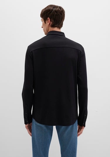  Mavi Siyah Gömlek Slim Fit / Dar Kesim 0211758-900