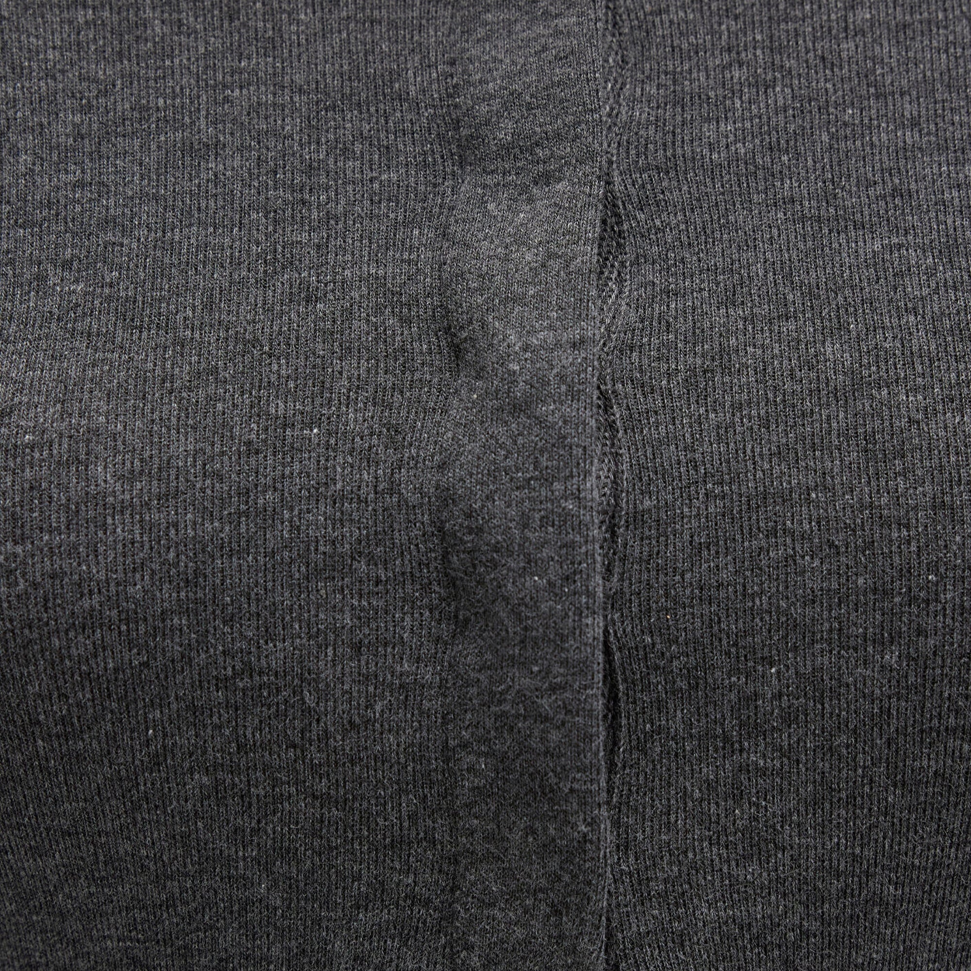 Mavi Düğme Detaylı Uzun Kollu Antrasit Crop Basic Tişört Crop / Kısa Kesim 1613403-80023