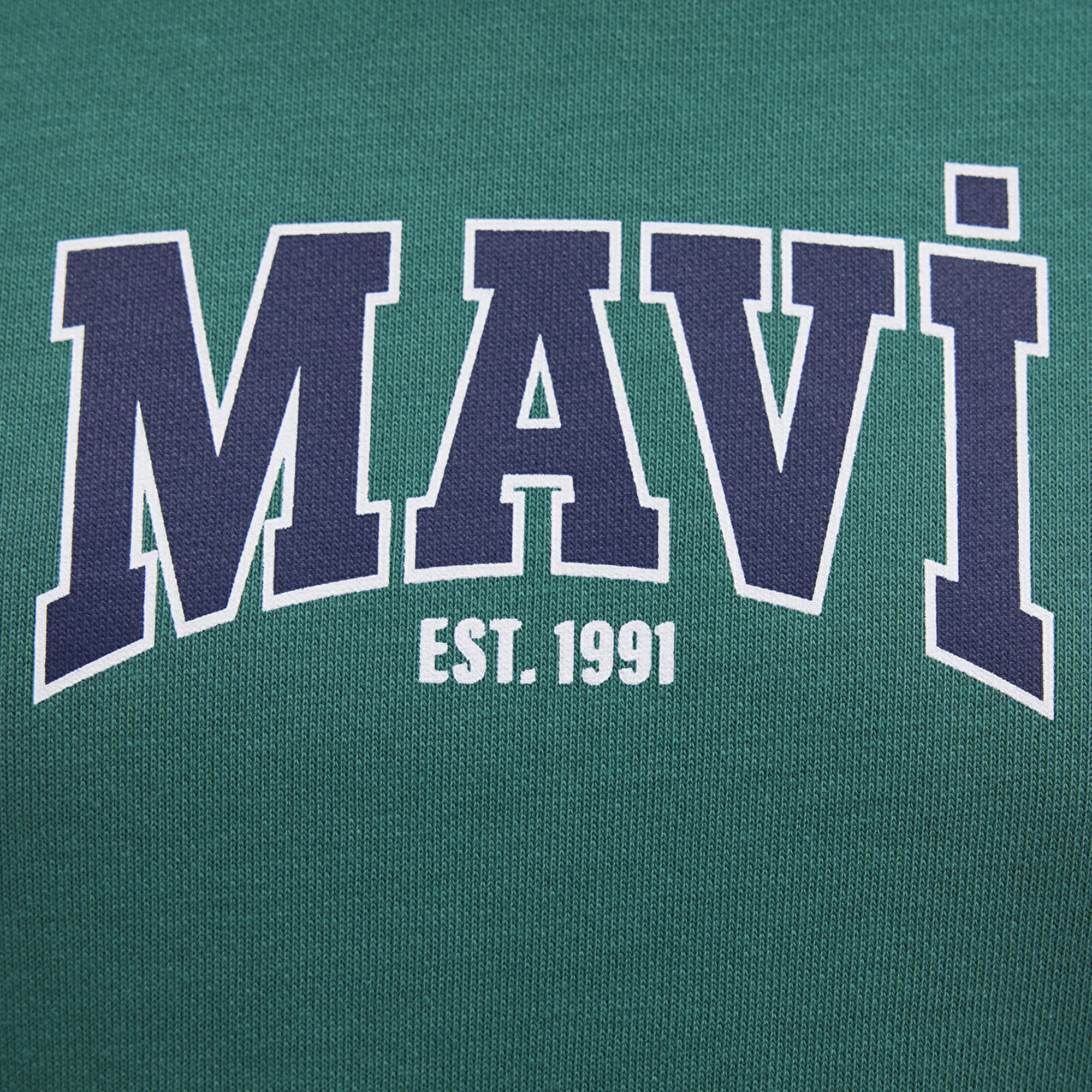 Mavi Mavi Logo Baskılı Yeşil Sweatshirt 1S10372-71918