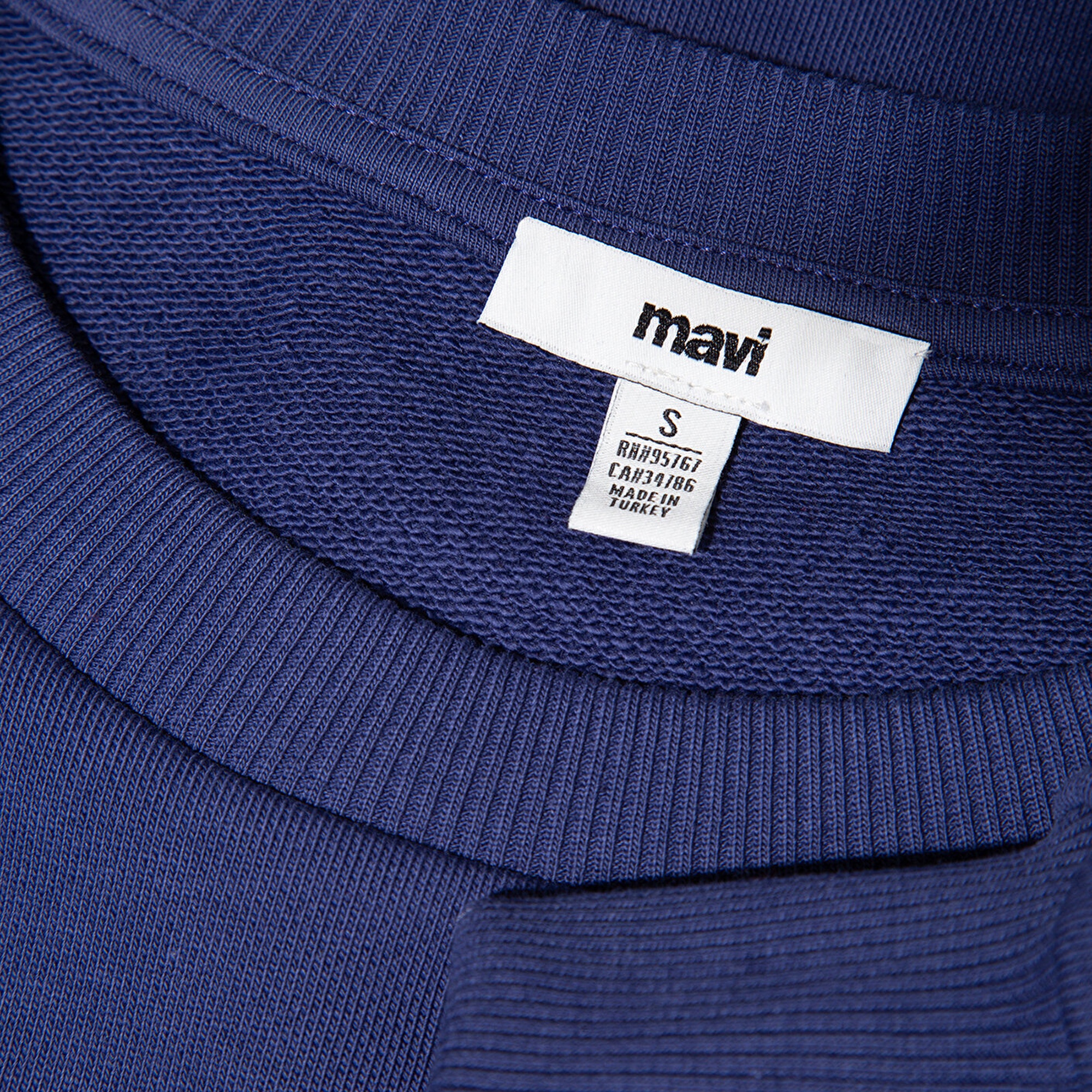 Mavi Mavi Logo Baskılı Lacivert Sweatshirt 1S10372-70498