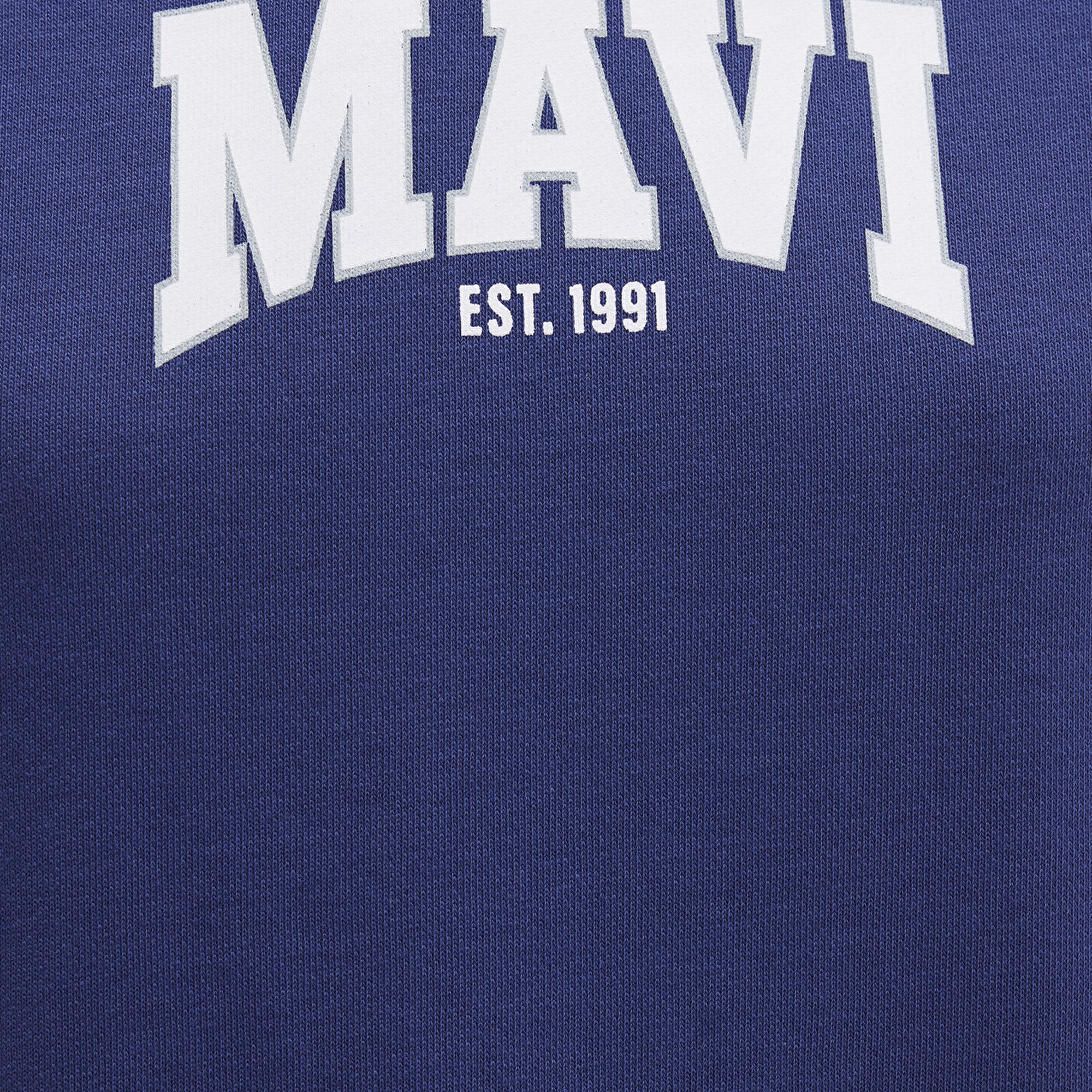 Mavi Mavi Logo Baskılı Lacivert Sweatshirt 1S10372-70498