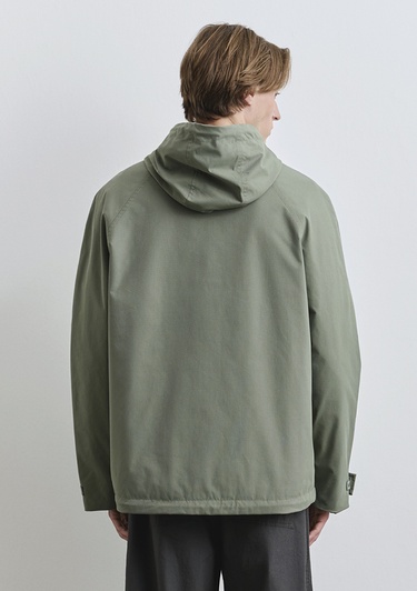  Mavi Kapüşonlu Yeşil Mont 0110620-80692