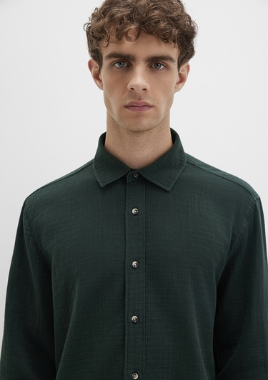  Mavi Yeşil Gömlek Regular Fit / Normal Kesim 0211518-85370