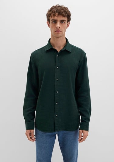  Mavi Yeşil Gömlek Regular Fit / Normal Kesim 0211518-85370