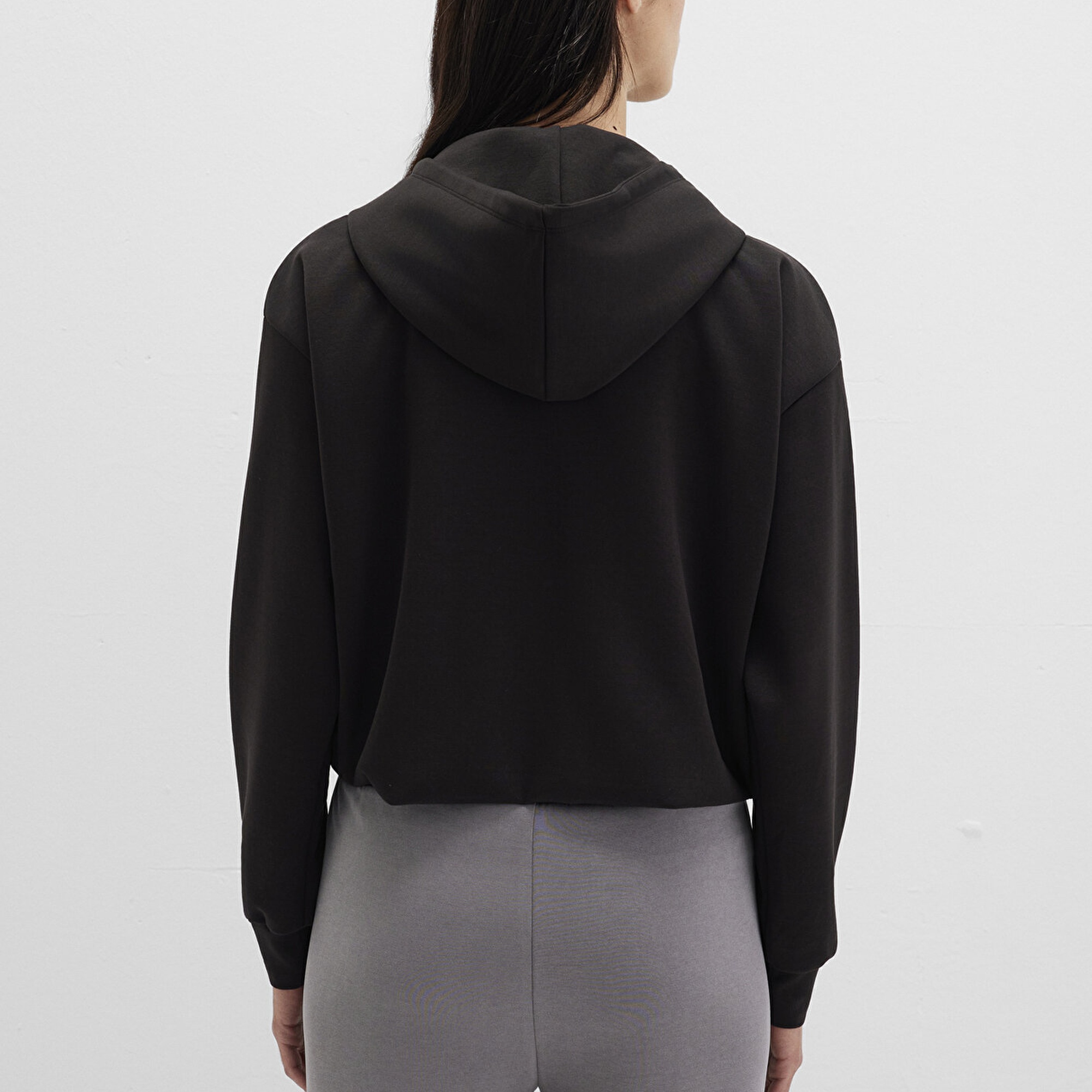 Mavi Fermuarlı Tencel TM Siyah Sweatshirt 1S10489-900