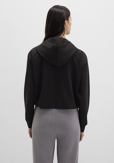  Mavi Fermuarlı Tencel TM Siyah Sweatshirt 1S10489-900