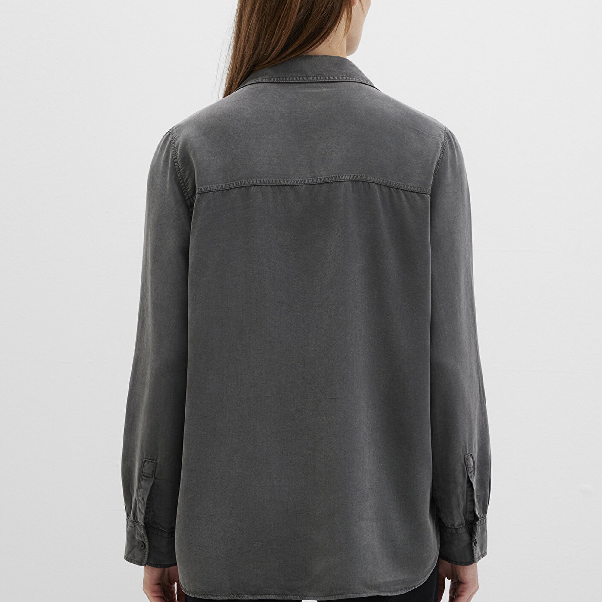 Mavi Lux Touch Antrasit Modal Gömlek Regular Fit / Normal Kesim 1210951-70088