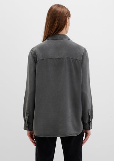  Mavi Lux Touch Antrasit Modal Gömlek Regular Fit / Normal Kesim 1210951-70088