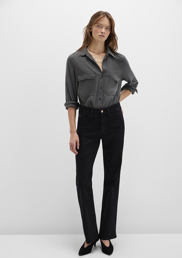  Mavi Lux Touch Antrasit Modal Gömlek Regular Fit / Normal Kesim 1210951-70088