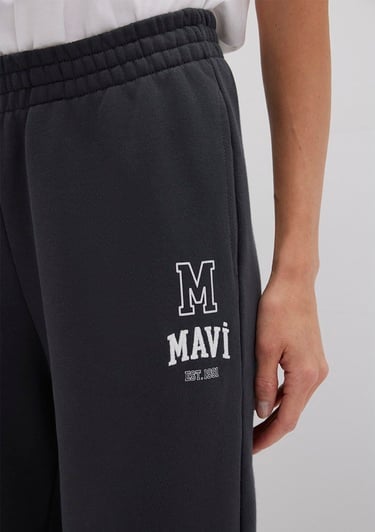  Mavi Mavi Logo Baskılı Antrasit Eşofman Altı 1010801-70087