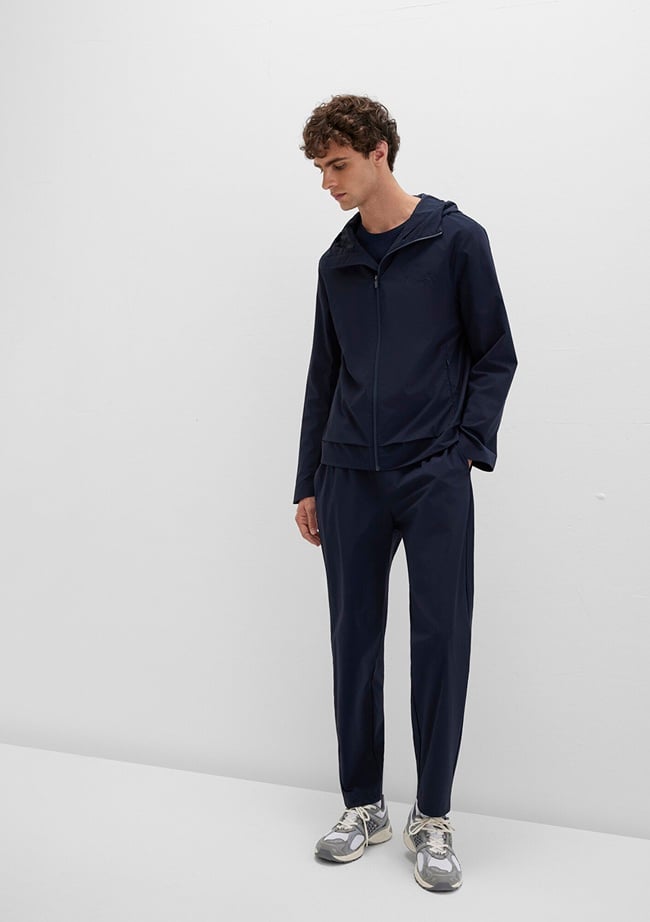  Mavi Lacivert Spandex Spor Pantolon 0010504-86623