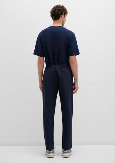  Mavi Lacivert Spandex Spor Pantolon 0010504-86623