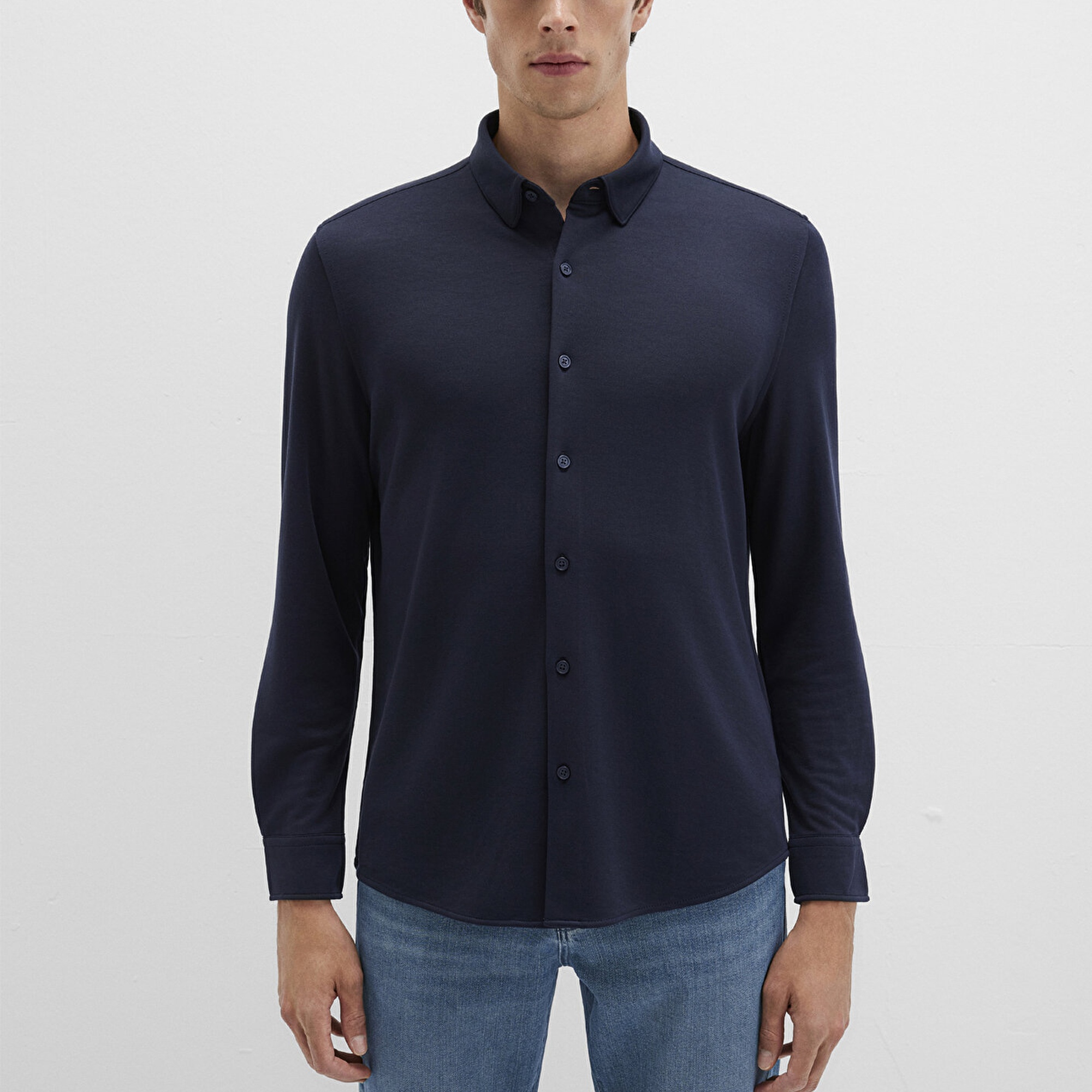 Mavi Lacivert Gömlek Slim Fit / Dar Kesim 0211908-70488