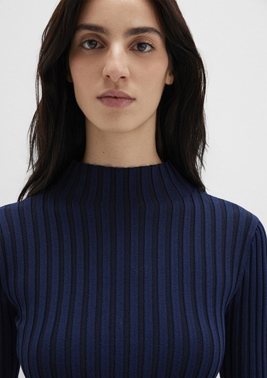  Mavi Lacivert Kazak Fitted / Vücuda Oturan Kesim 1710789-70497