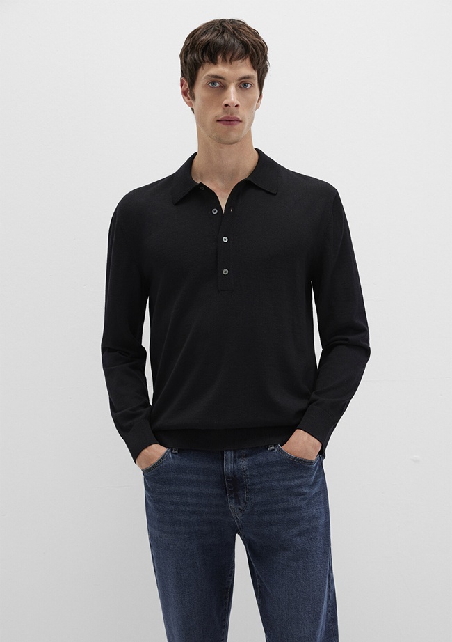  Mavi Siyah Kazak Regular Fit / Normal Kesim 0710382-900