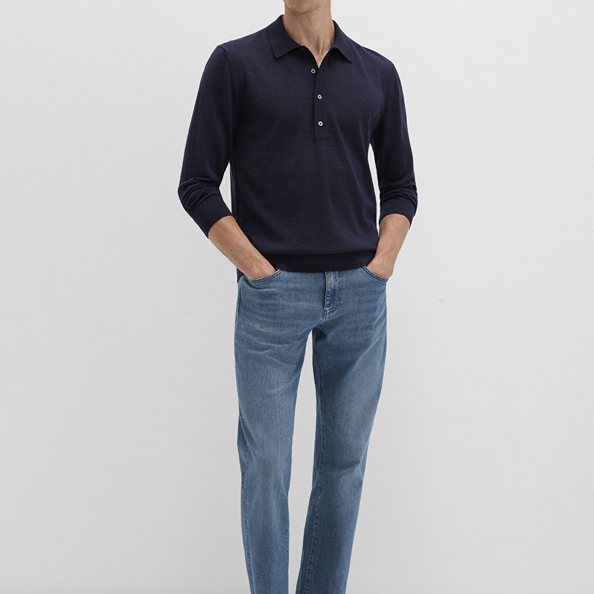 Mavi Lacivert Kazak Regular Fit / Normal Kesim 0710382-70490