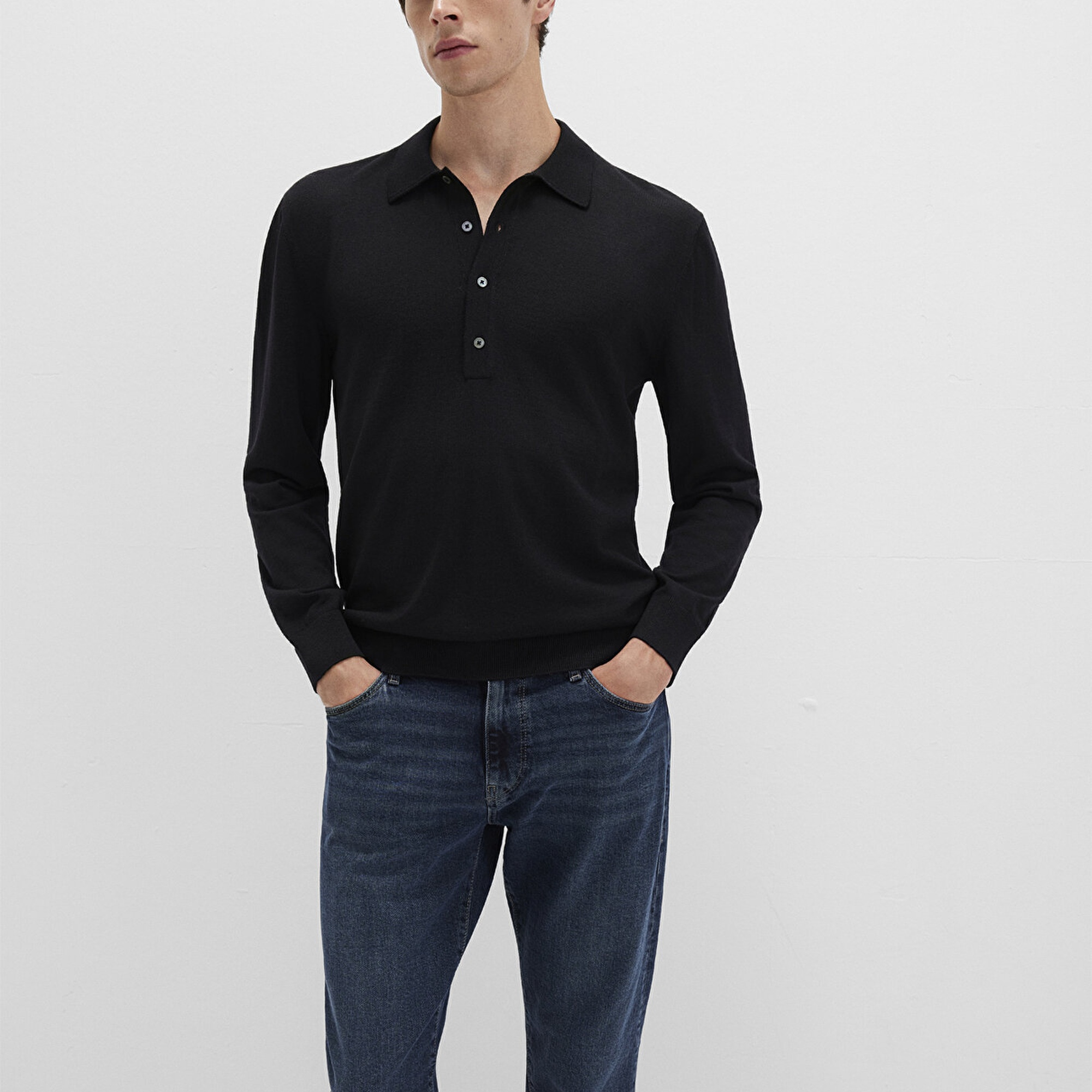 Mavi Siyah Kazak Regular Fit / Normal Kesim 0710382-900