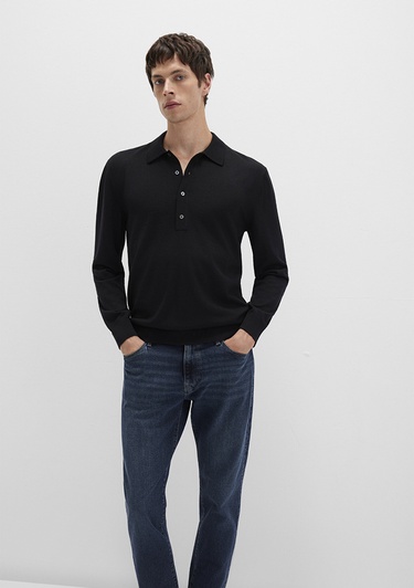  Mavi Siyah Kazak Regular Fit / Normal Kesim 0710382-900