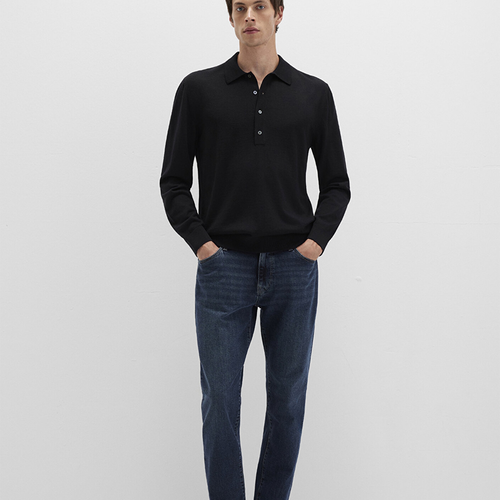 Mavi Siyah Kazak Regular Fit / Normal Kesim 0710382-900