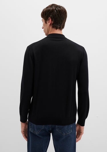  Mavi Siyah Kazak Regular Fit / Normal Kesim 0710382-900