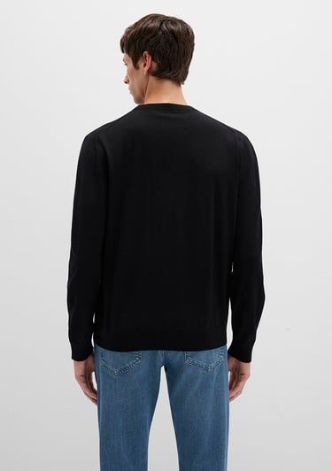  Mavi Siyah Kazak Regular Fit / Normal Kesim 0710384-900