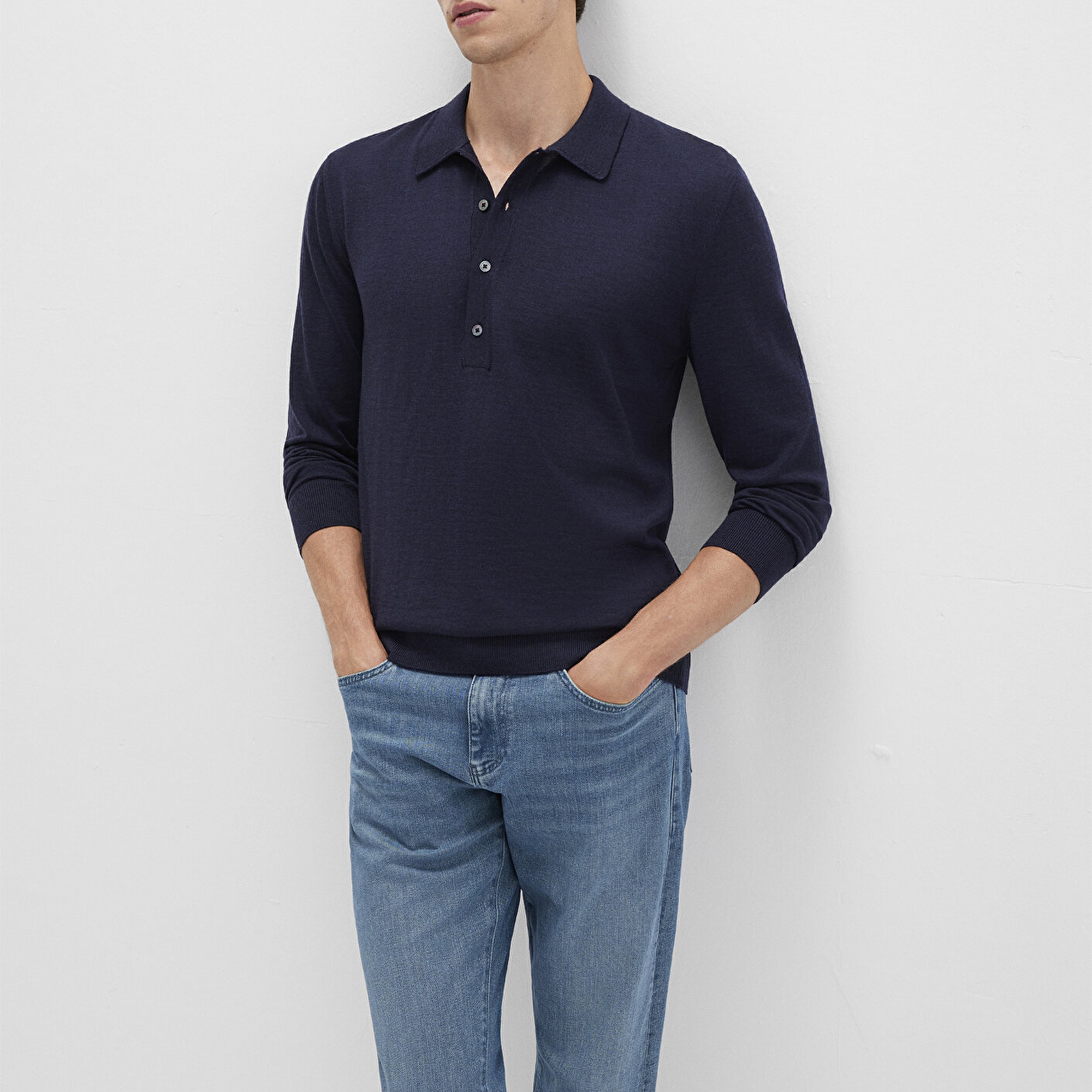 Mavi Lacivert Kazak Regular Fit / Normal Kesim 0710382-70490