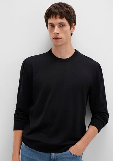  Mavi Siyah Kazak Regular Fit / Normal Kesim 0710384-900