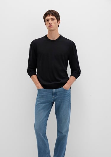  Mavi Siyah Kazak Regular Fit / Normal Kesim 0710384-900