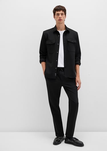  Mavi Siyah Gömlek Regular Fit / Normal Kesim 0211729-900