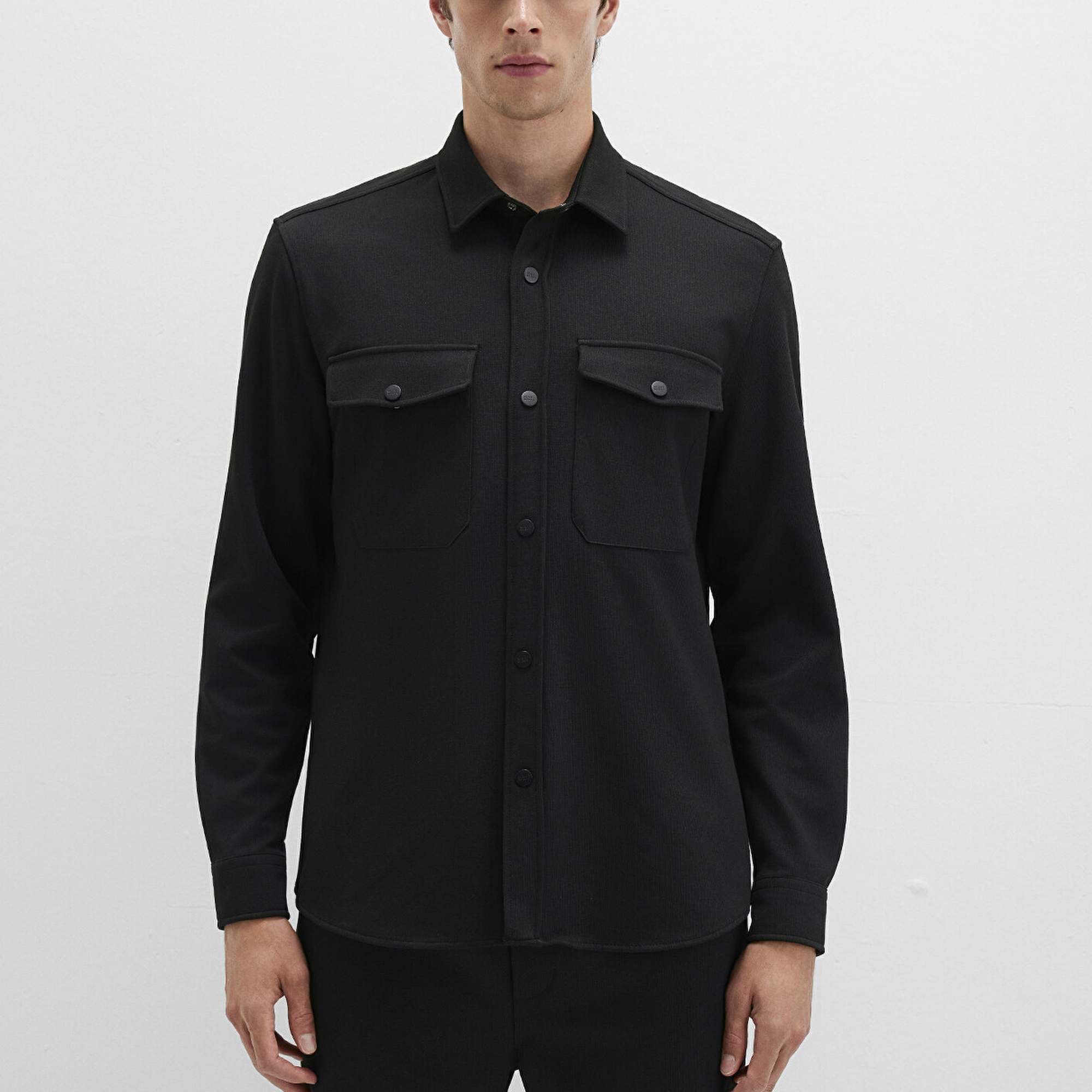 Mavi Siyah Gömlek Regular Fit / Normal Kesim 0211729-900