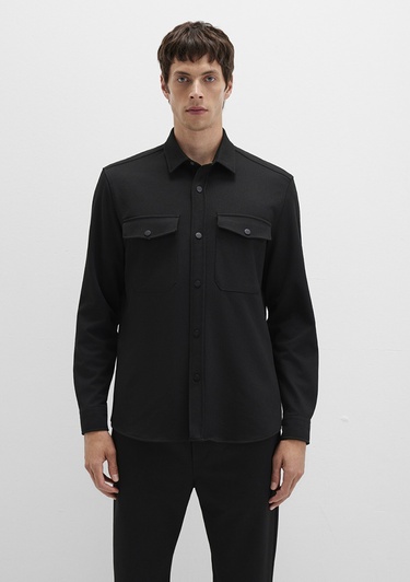  Mavi Siyah Gömlek Regular Fit / Normal Kesim 0211729-900