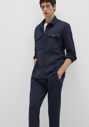  Mavi Lacivert Gömlek Regular Fit / Normal Kesim 0211729-86415